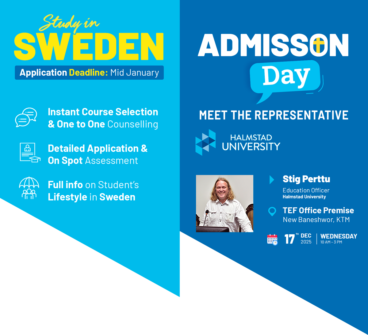 Sweden Admission Day 2025